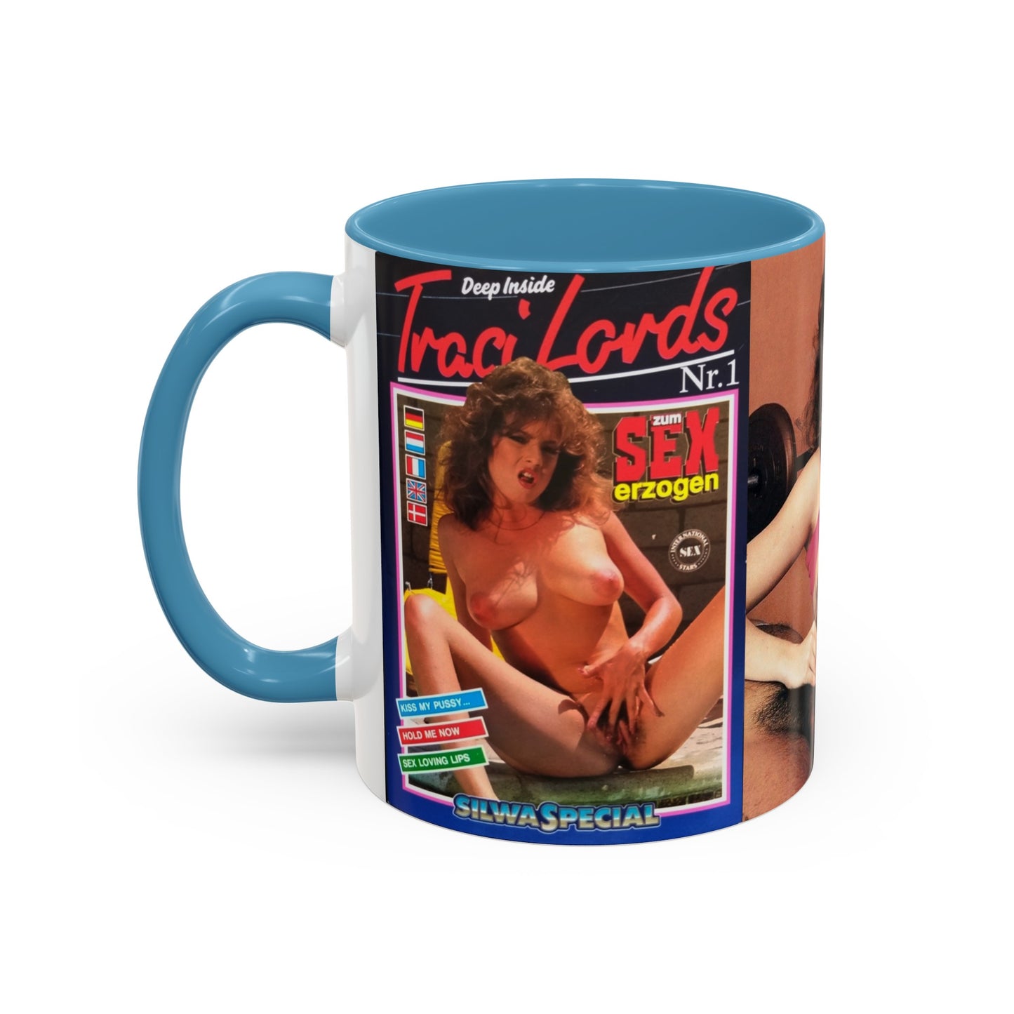 Accent Coffee Mug (11, 15oz) Traci Lords Nude Naked Retro Fuck Sex