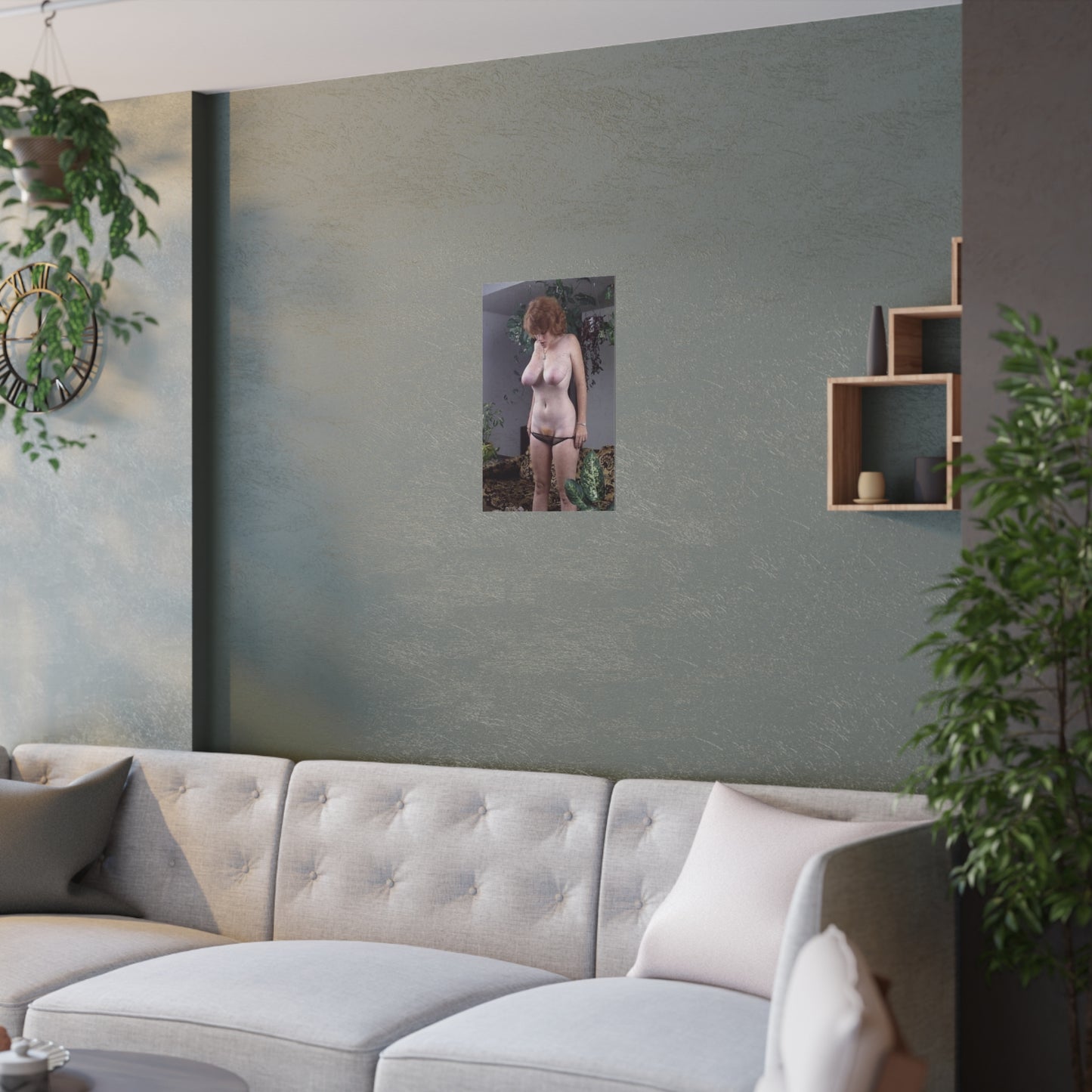 Satin Posters (210gsm) Retro Pornstar Lisa De Leeuw Nude