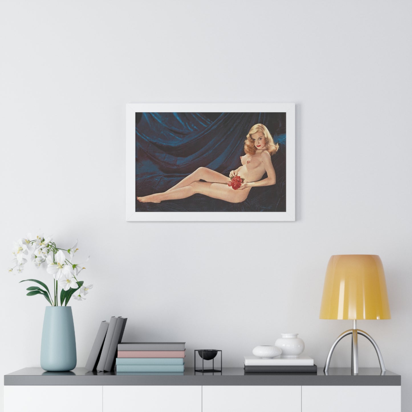 Framed Horizontal Poster Playboy Playmate April 1954 Marilyn Waltz