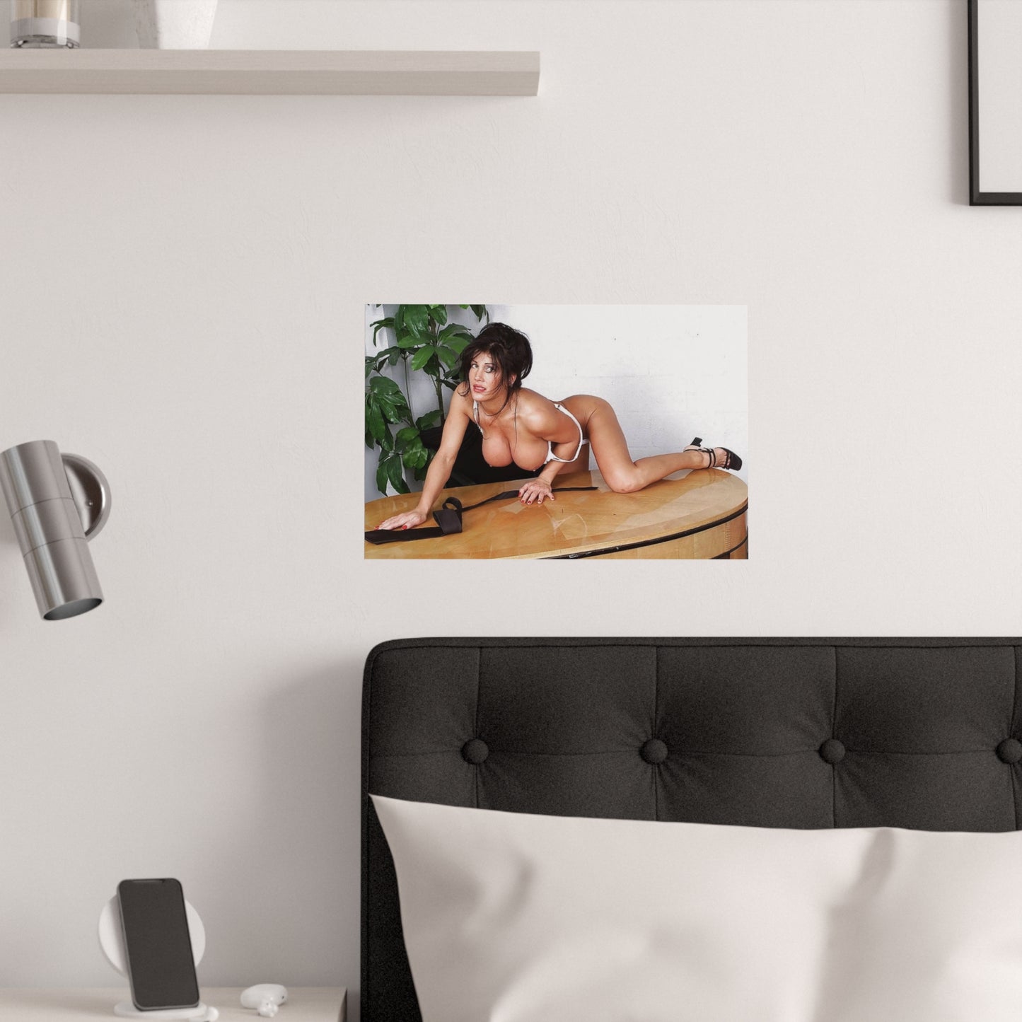 Satin Posters (210gsm) Retro Pornstar Holly Body Nude