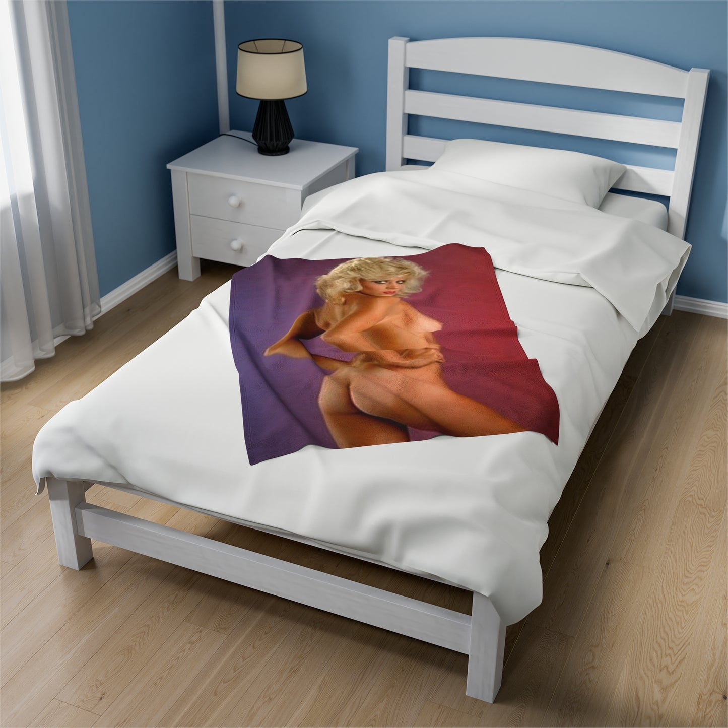 Velveteen Plush Blanket Retro Porn Star Ginger Lynn Nude