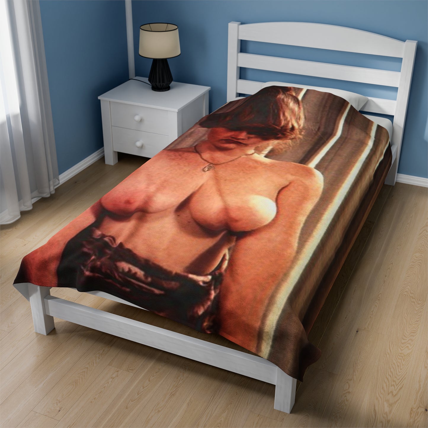 Velveteen Plush Blanket Retro Pornstar Lisa De Leeuw Nude