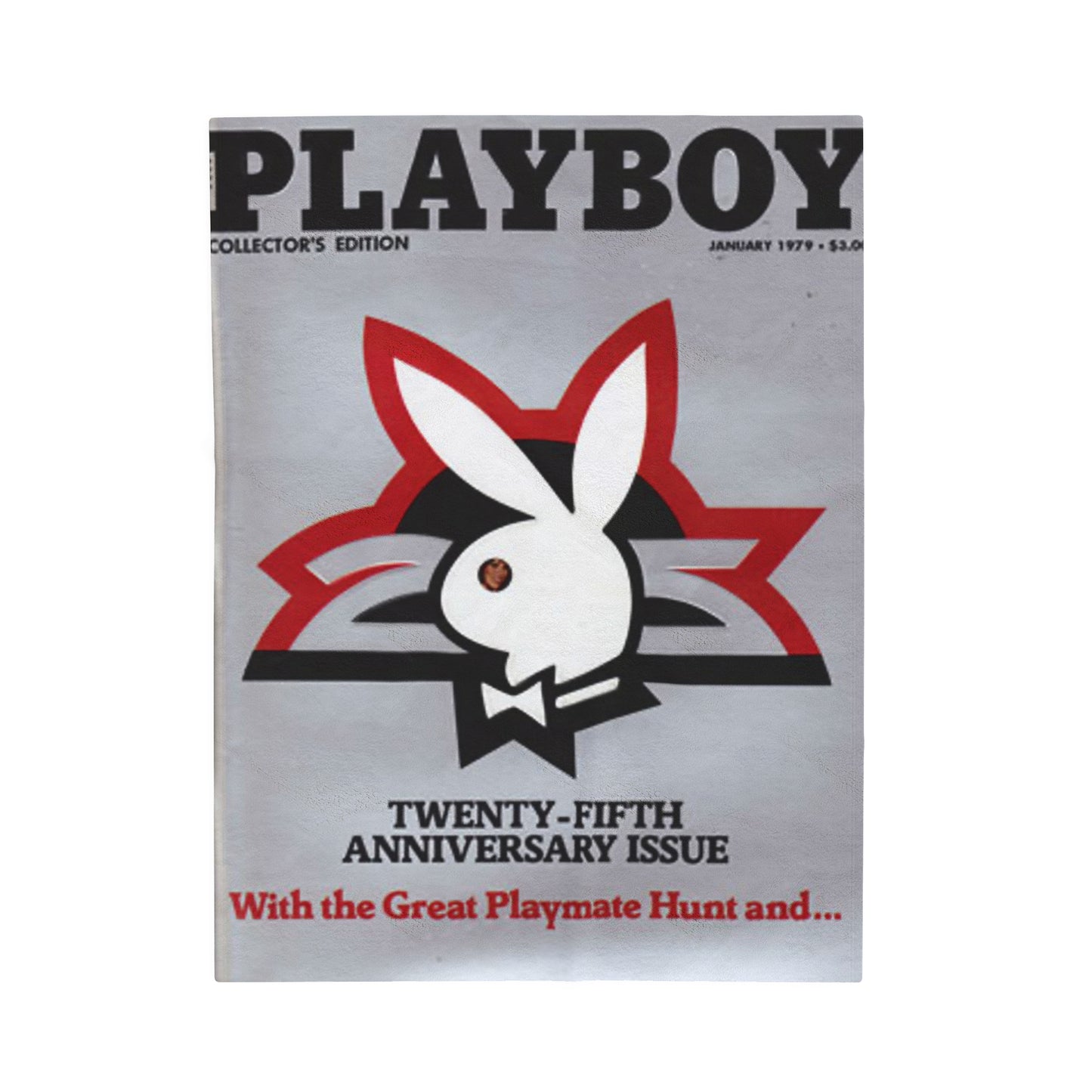 Velveteen Plush Blanket Play Boy Cover January 1979