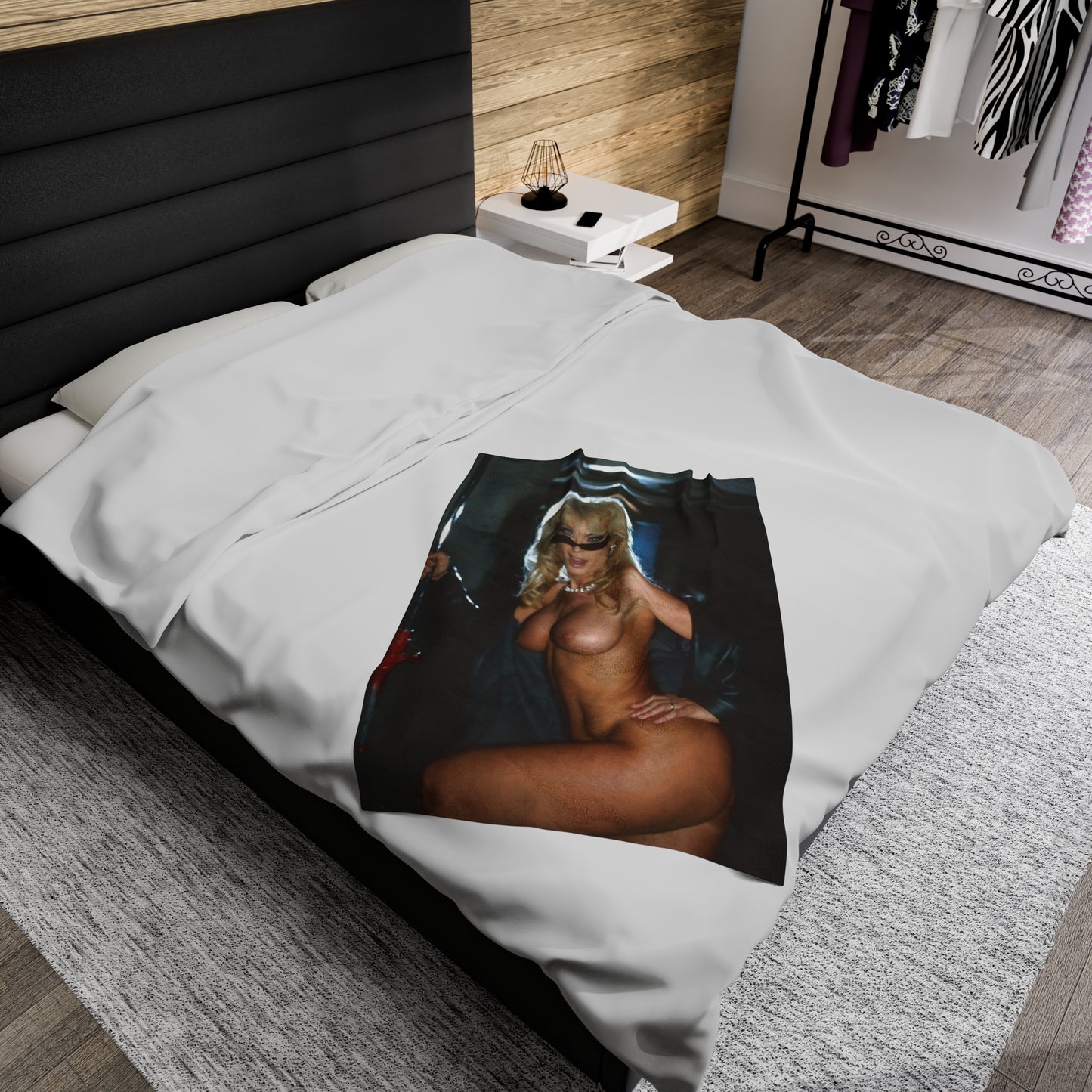 Velveteen Plush Blanket Porn Star Nina Hartley Nude