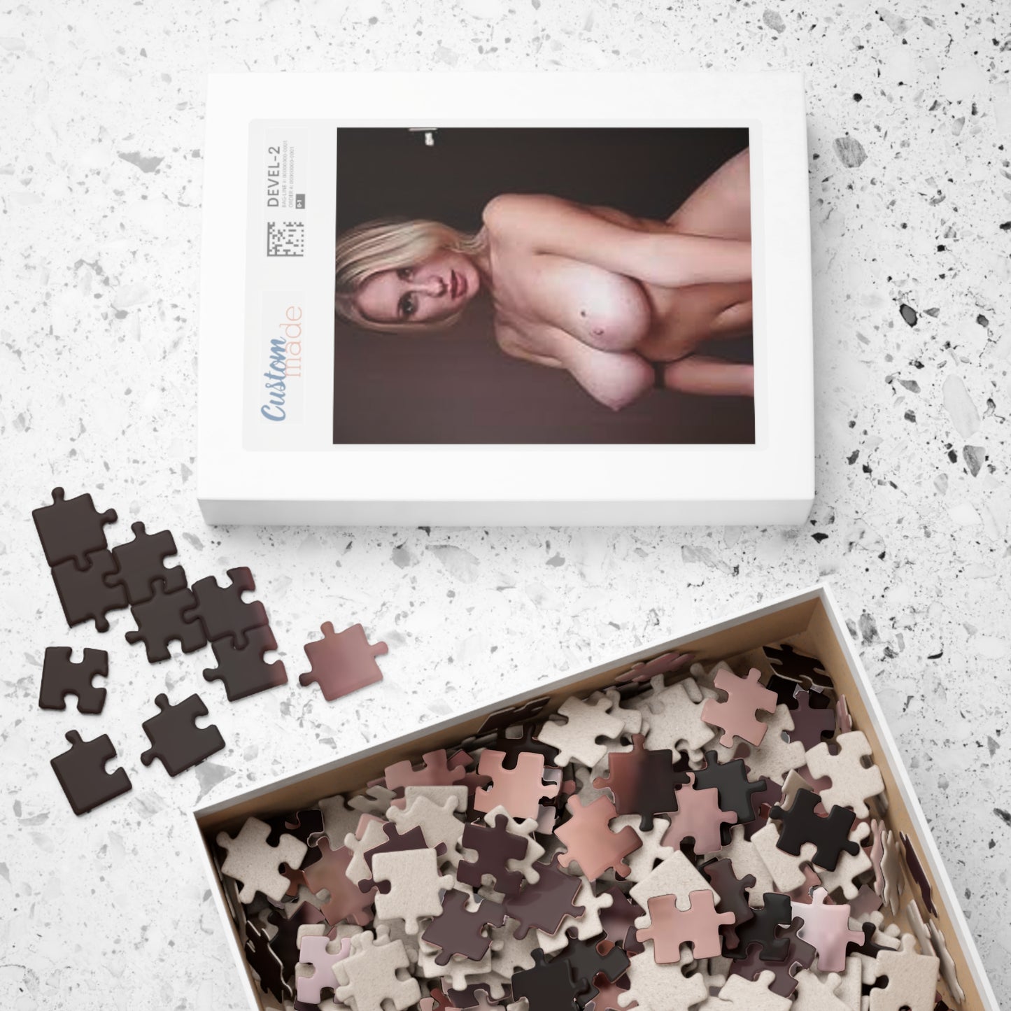 Puzzle (110, 252, 500, 1014-piece) Natural Nude Blonde Beauty #1