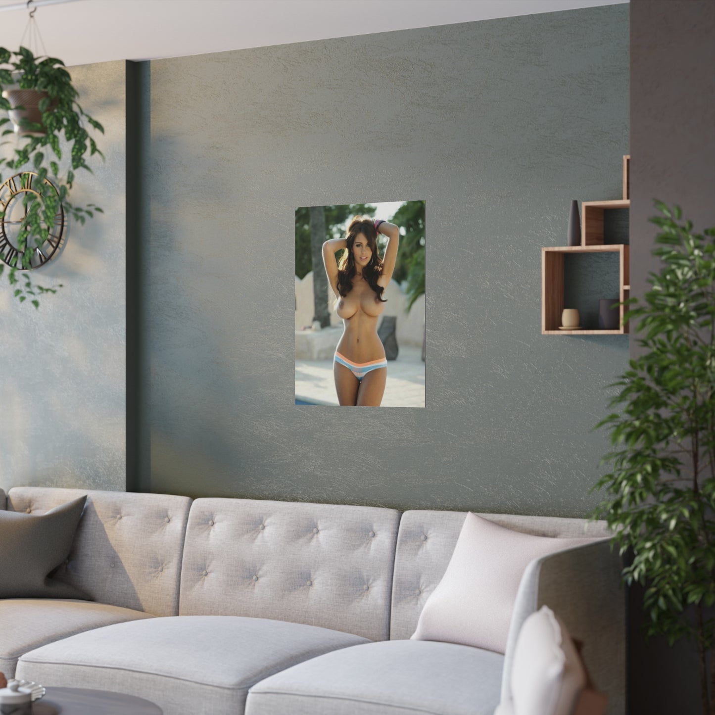 Satin Posters (210gsm) Sexy Natural Nude