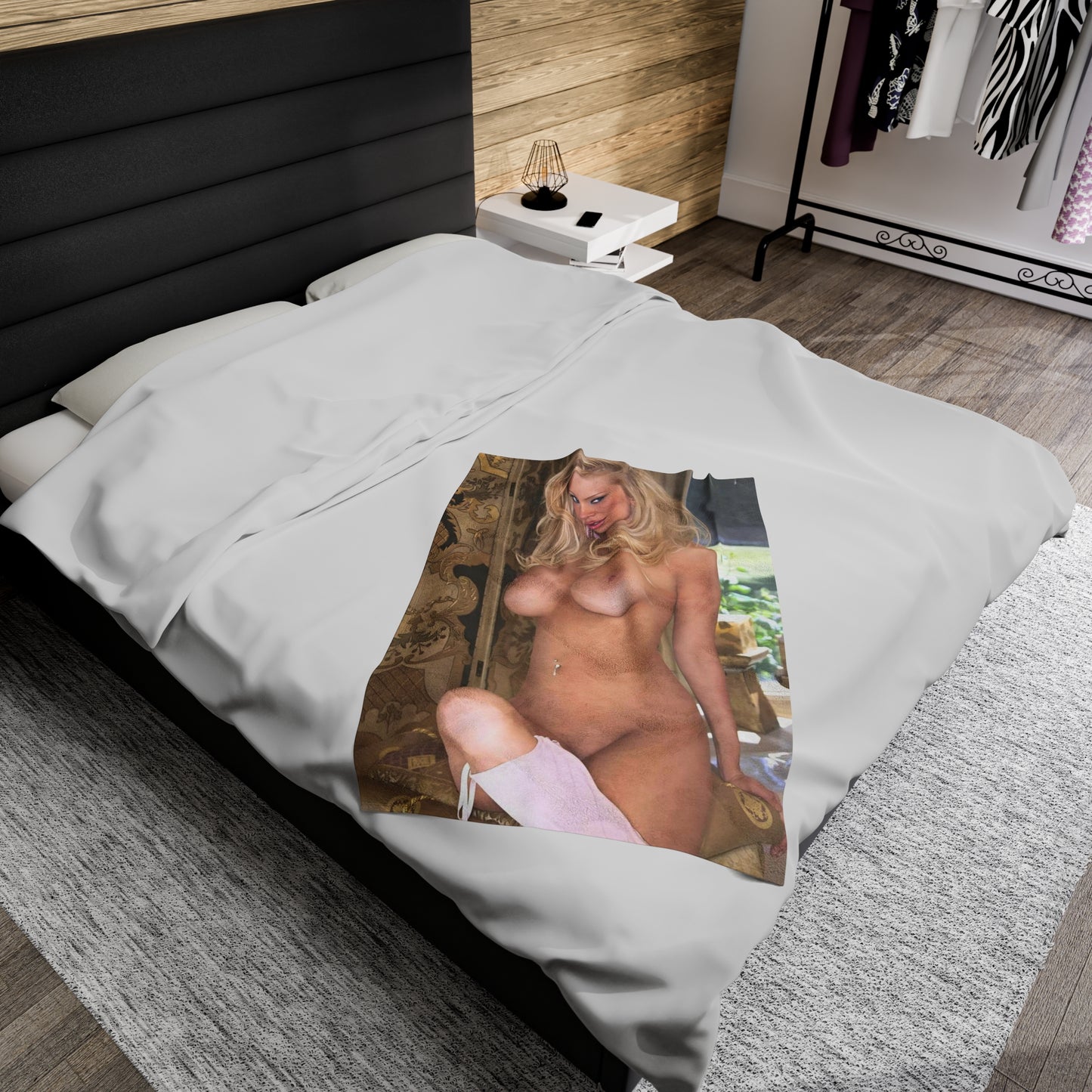 Velveteen Plush Blanket Pornstar Jenna Jameson Nude