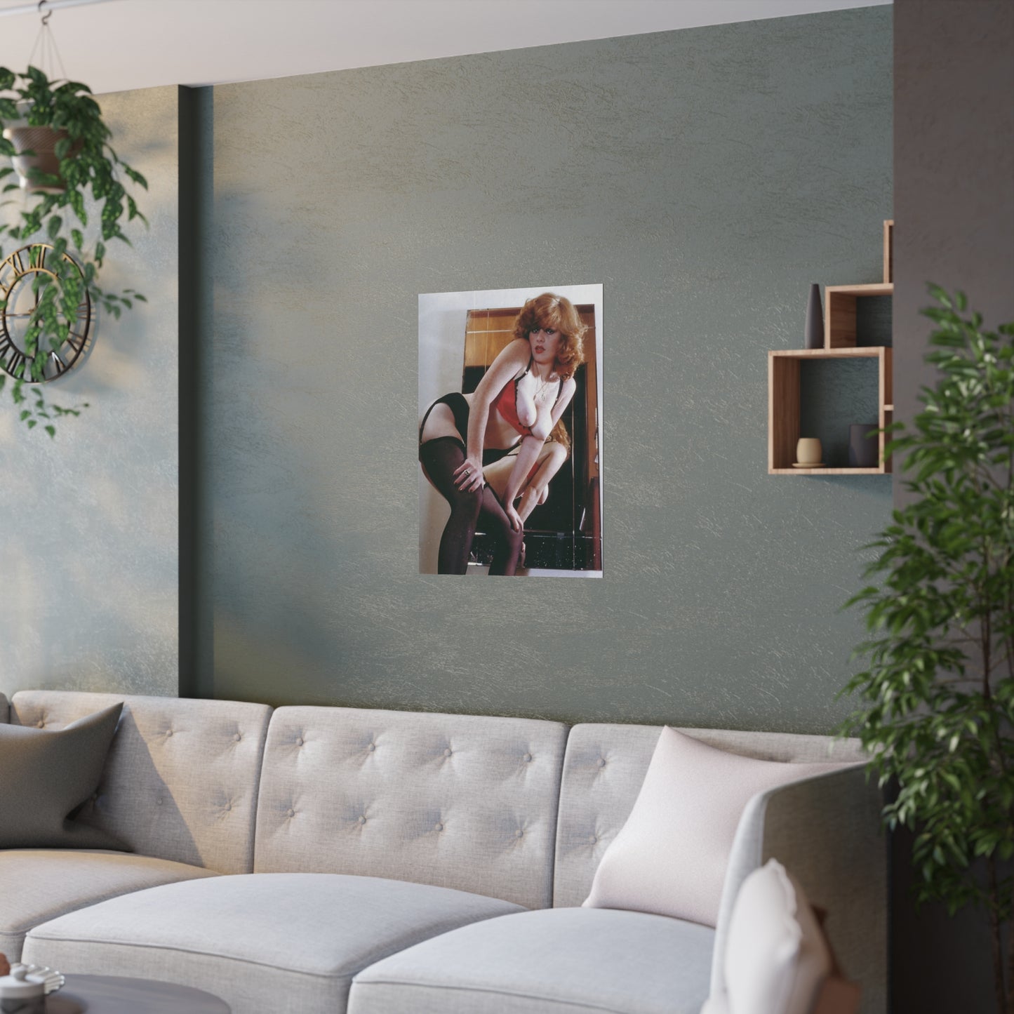 Satin Posters (210gsm) Retro Pornstar Lisa De Leeuw Nude