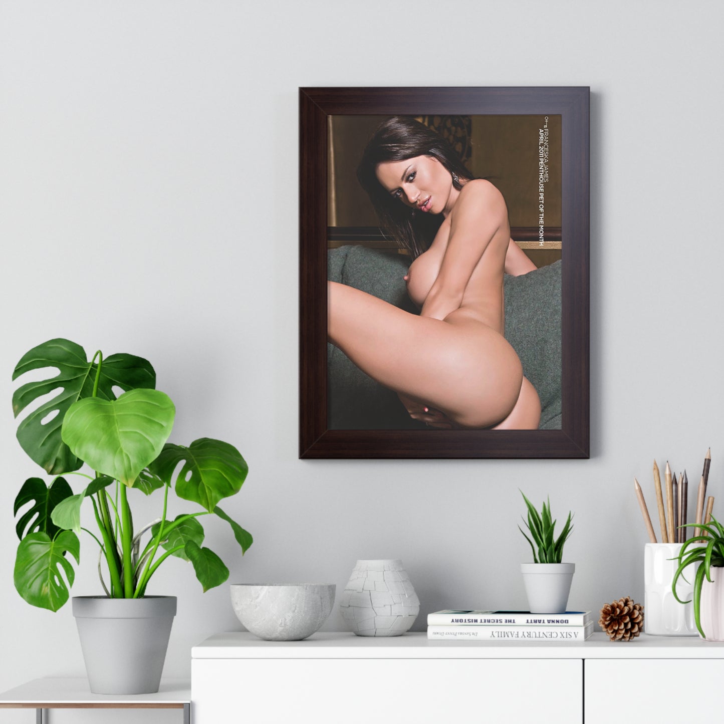 Framed Vertical Poster Penthouse Pet April 2011 Franceska Jaimes