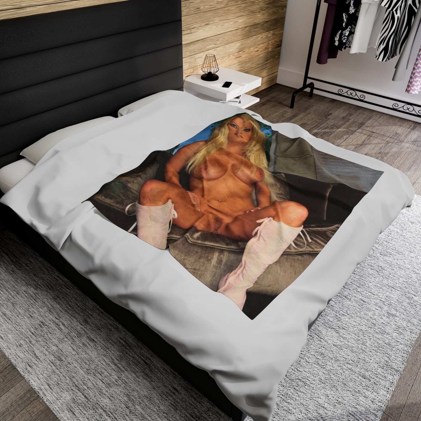 Velveteen Plush Blanket Pornstar Jenna Jameson Nude