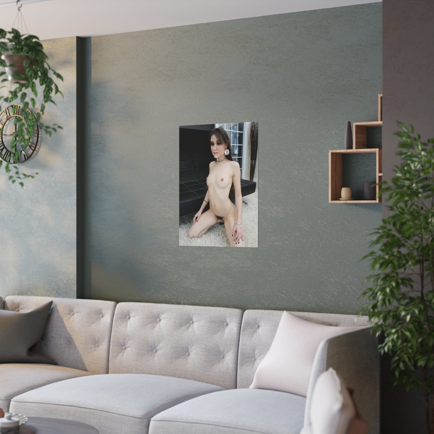 Satin Posters (210gsm) Adult Star Sasha Grey Nude