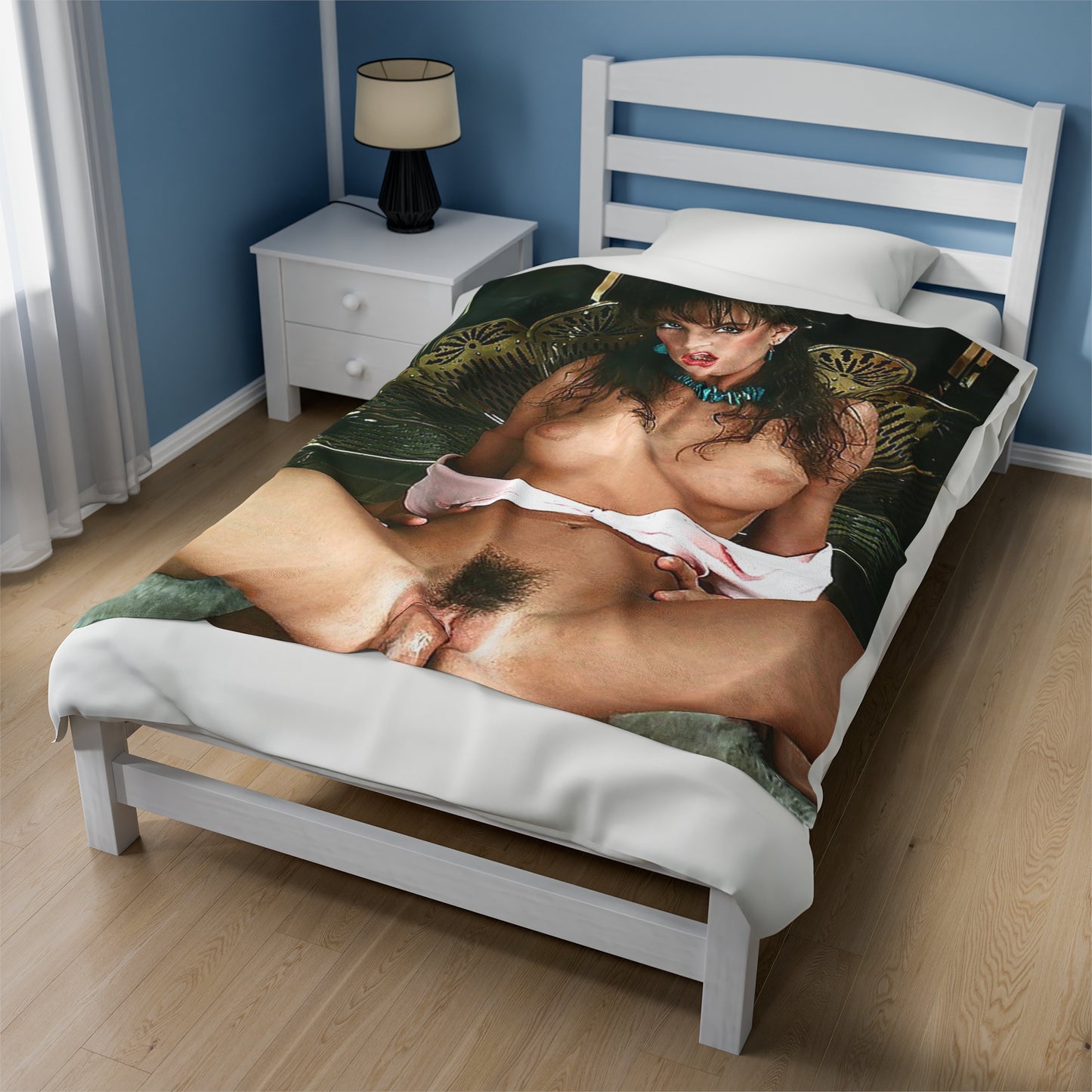 Velveteen Plush Blanket Racquel Darrian Nude