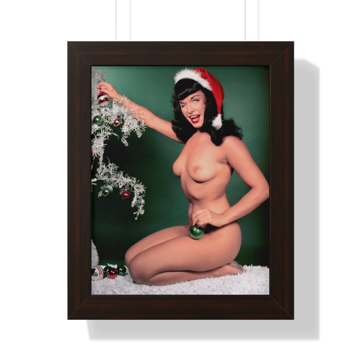 Framed Vertical Poster Playboy Playmate January 1955 Bettie Page