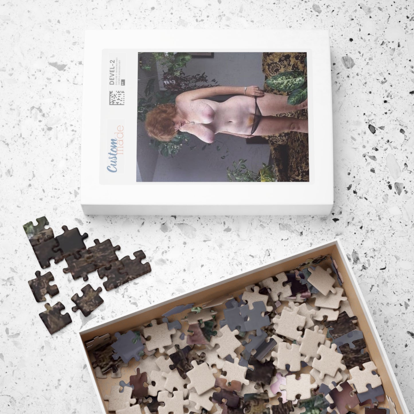Puzzle (110, 252, 520, 1014-piece) Retro Pornstar Lisa De Leeuw Nude