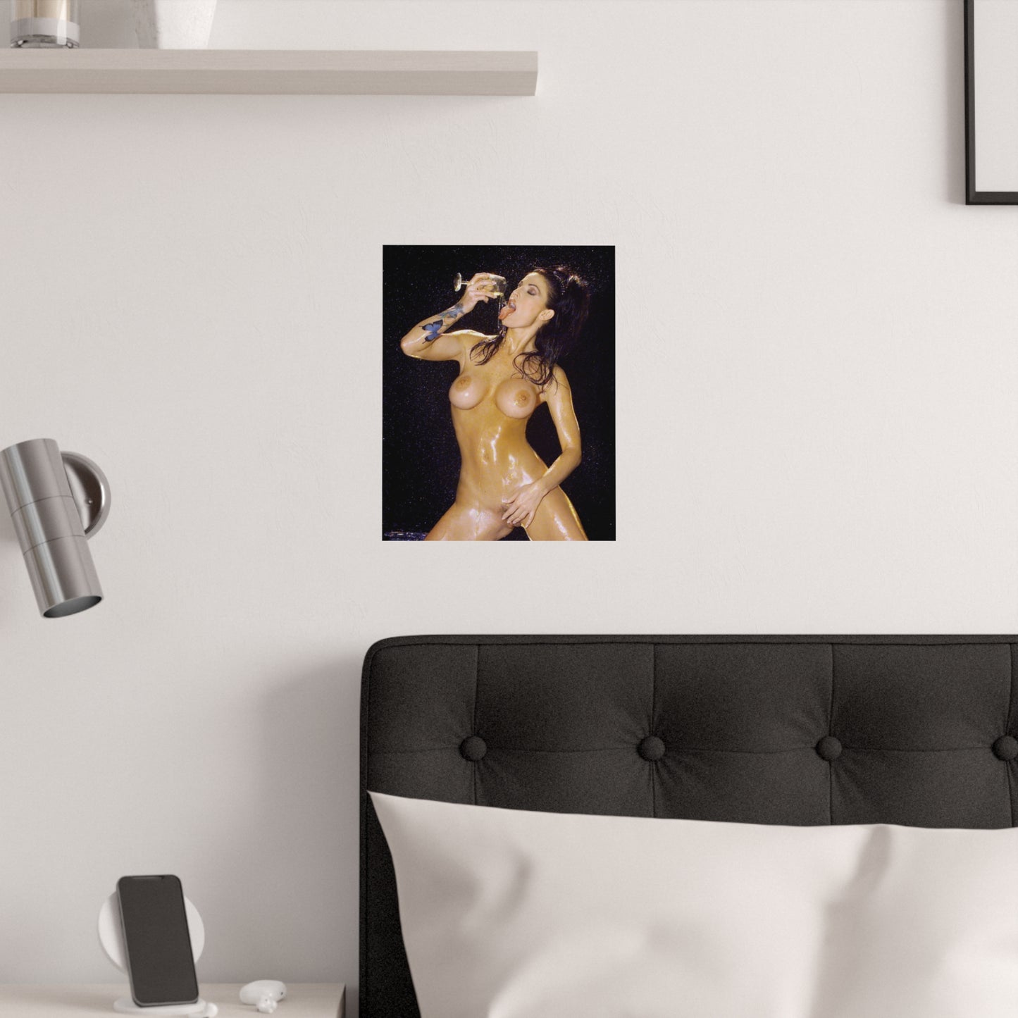 Satin Posters (210gsm) Retro Adult Star Janine Lindenmulder Nude