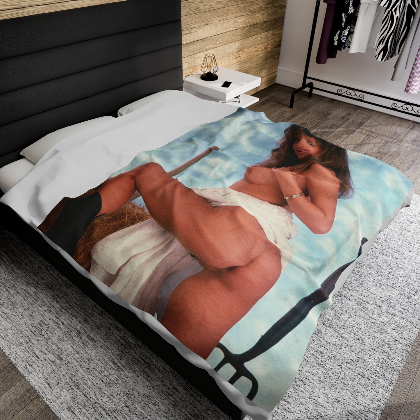 Velveteen Plush Blanket Pornstar Racquel Darrian Nude