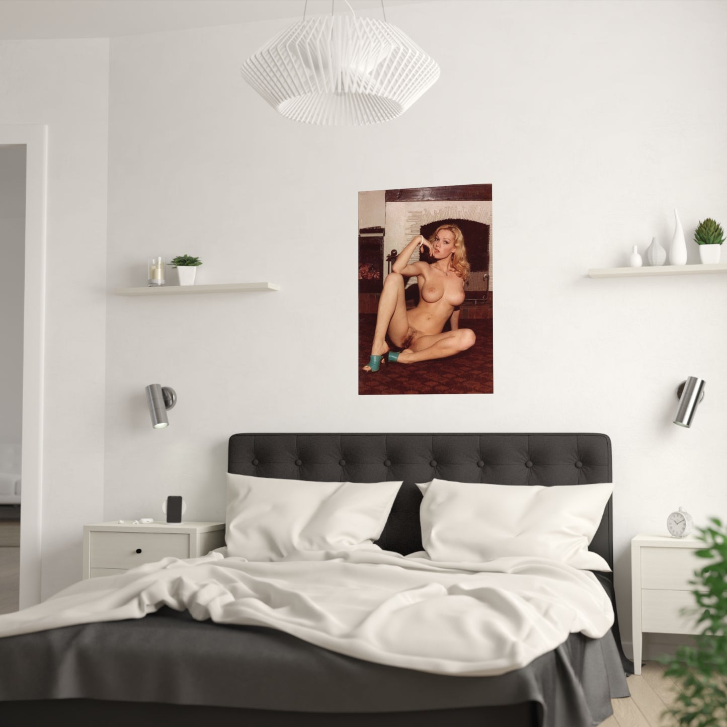 Satin Posters (210gsm) Vintage French Pornstar Brigitte Lahaie