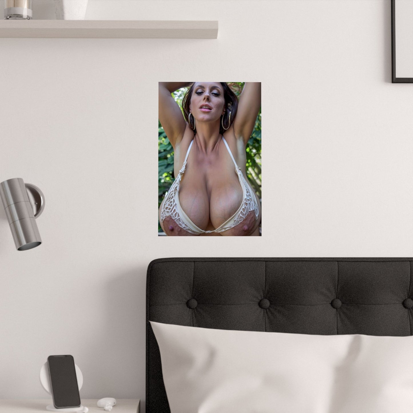 Satin Posters (210gsm) Custom AI large breasts