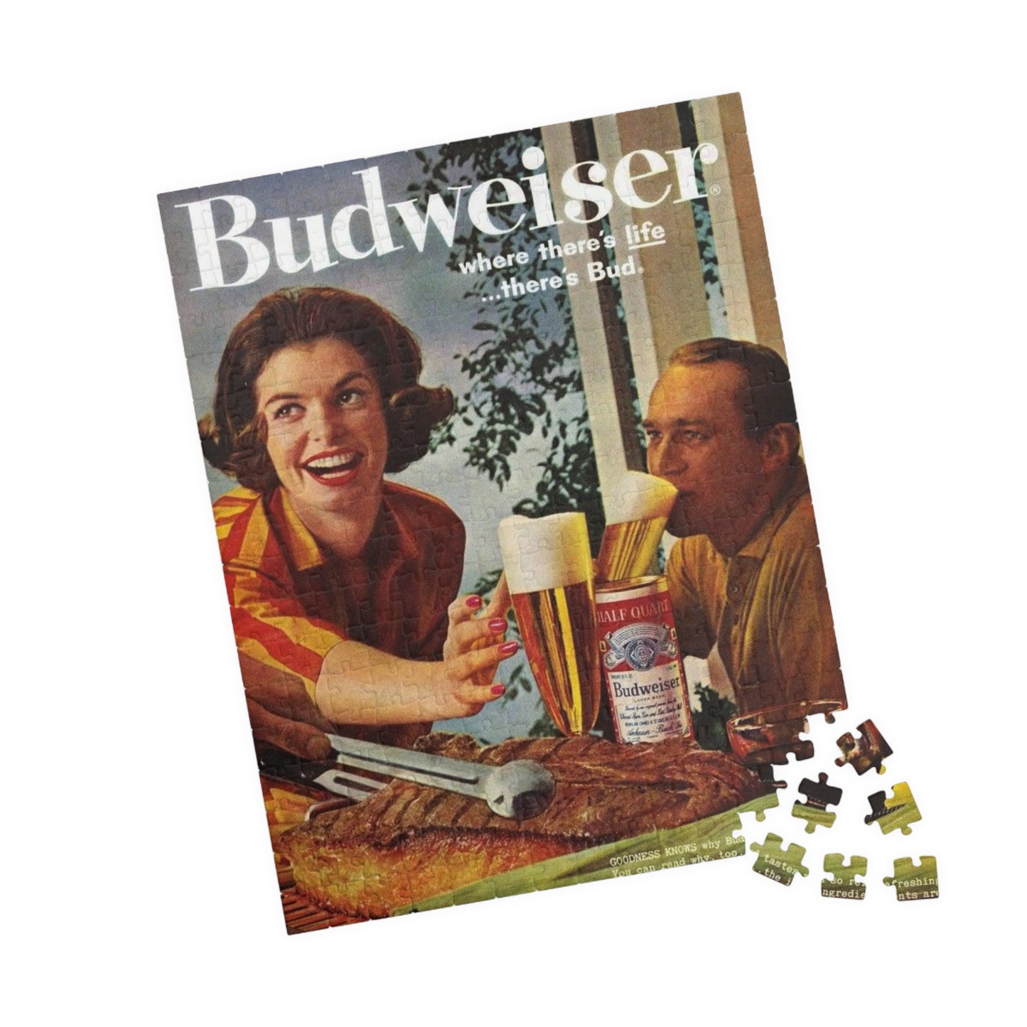 Puzzle (110, 252, 520, 1014-piece) Retro Beer Advertisement Budweiser