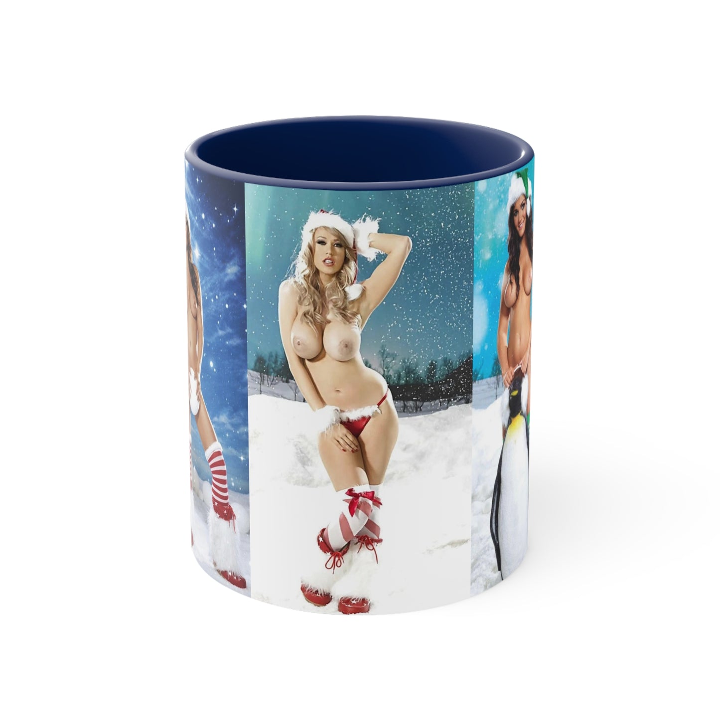Accent Coffee Mug, 11oz Nude Christmas Pornstars