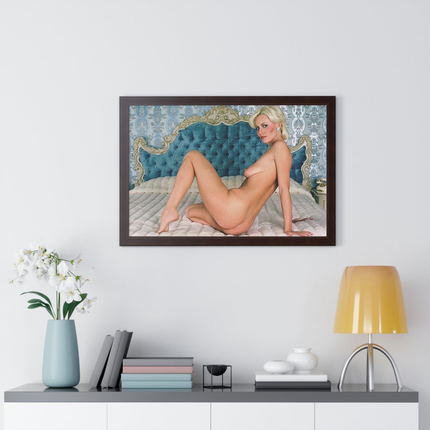 Framed Horizontal Poster Porn Star Seka Nude