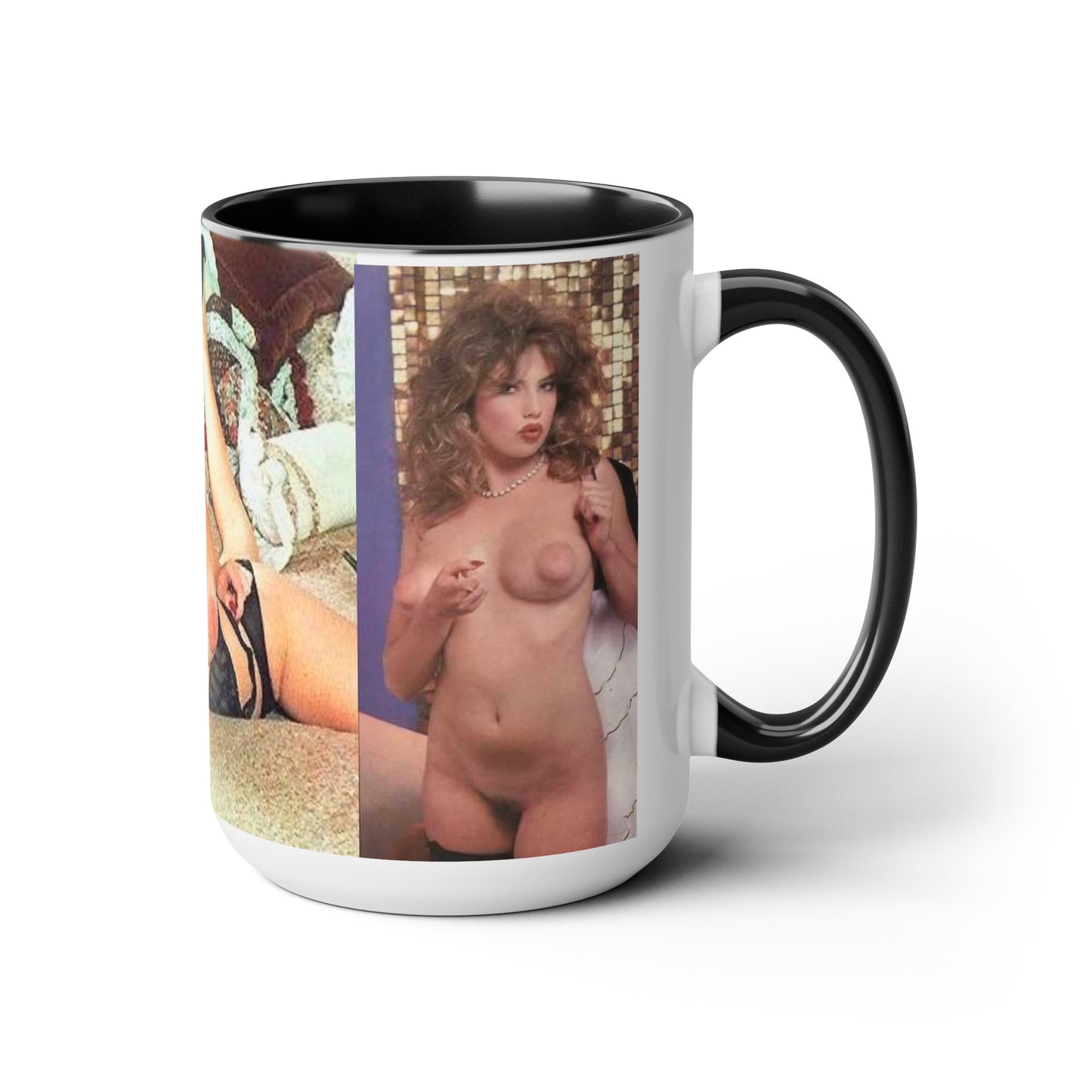 Two-Tone Coffee Mugs, 15oz Traci Lords Nude