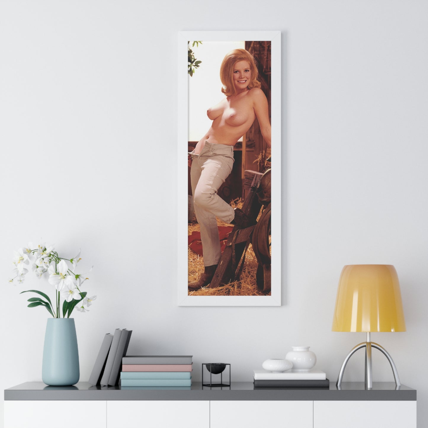 Framed Vertical Poster Playboy Playmate July 1964 Melba Ogle