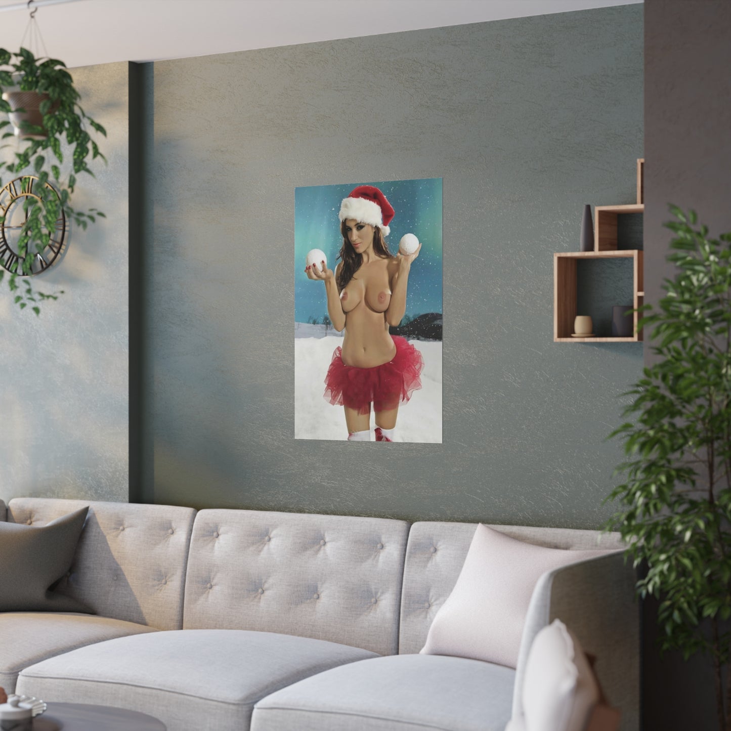 Satin Posters (210gsm) Christmas Pornstars Nude