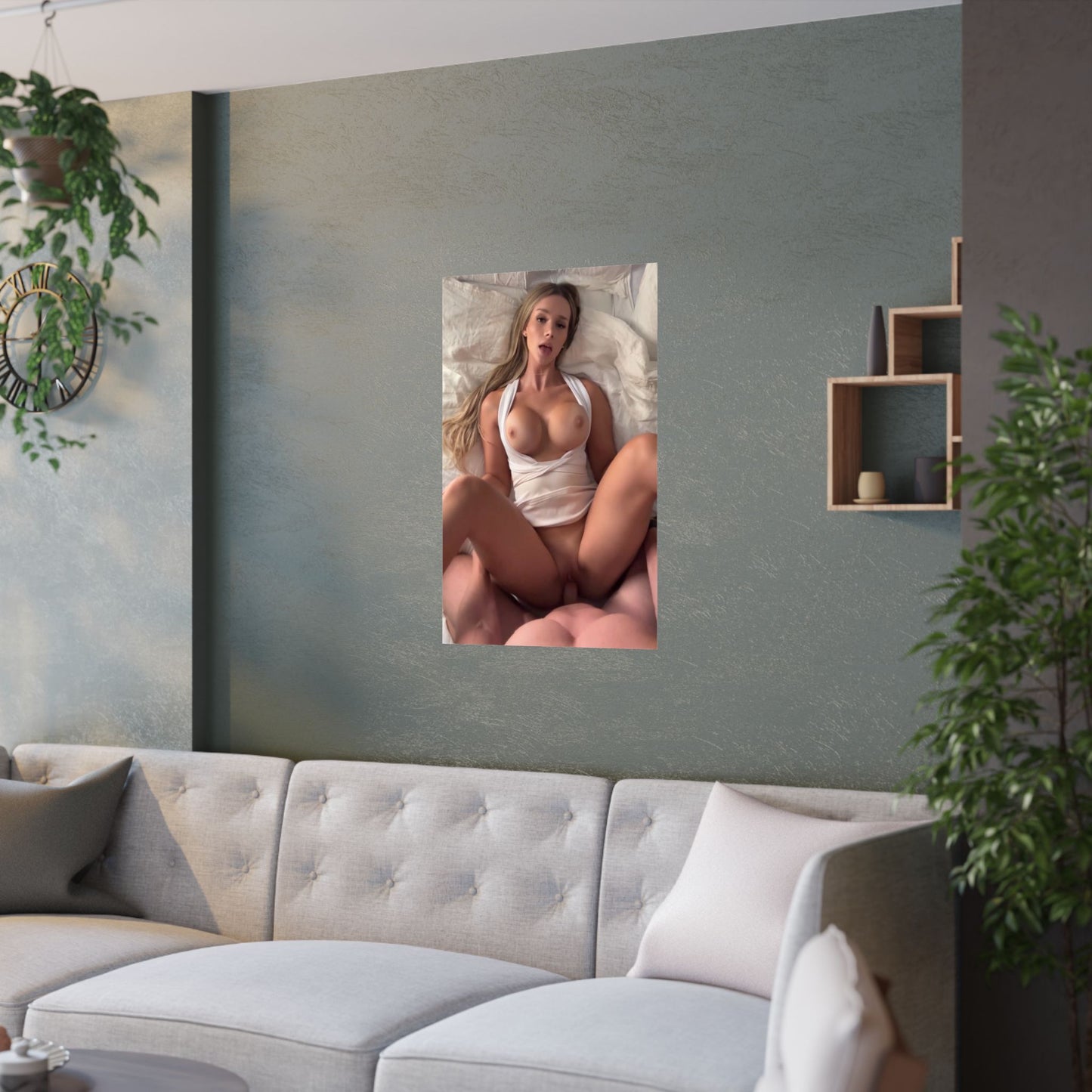 Satin Posters (210gsm) Stunning Blonde Teen POV