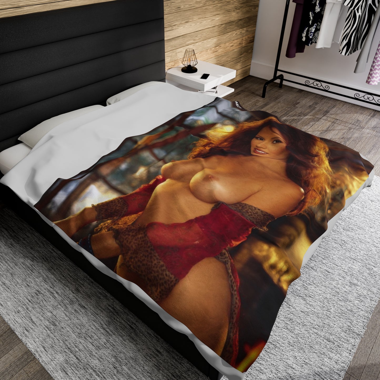 Velveteen Plush Blanket Playboy Playmate March 2003 Pennelope Jimenez