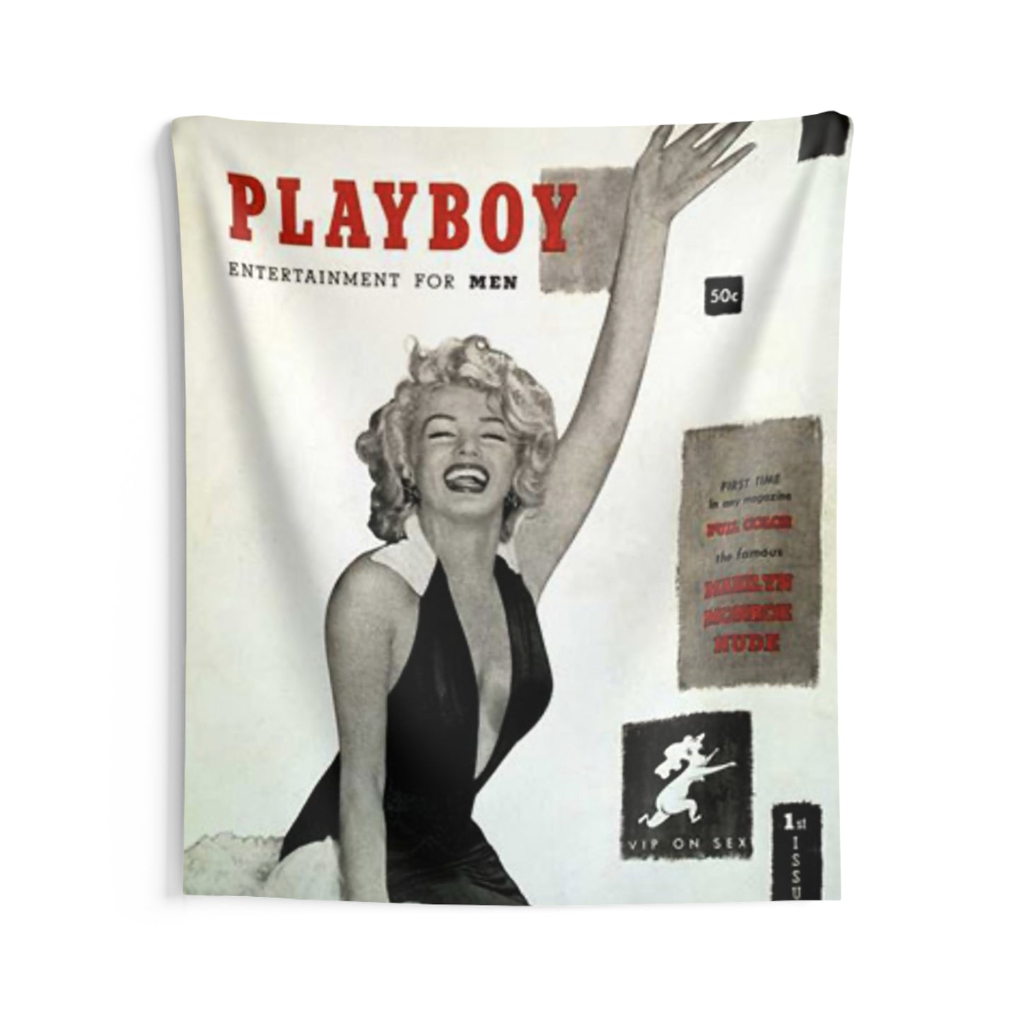 Indoor Wall Tapestries Playboy Cover December 1953 Marilyn Monroe