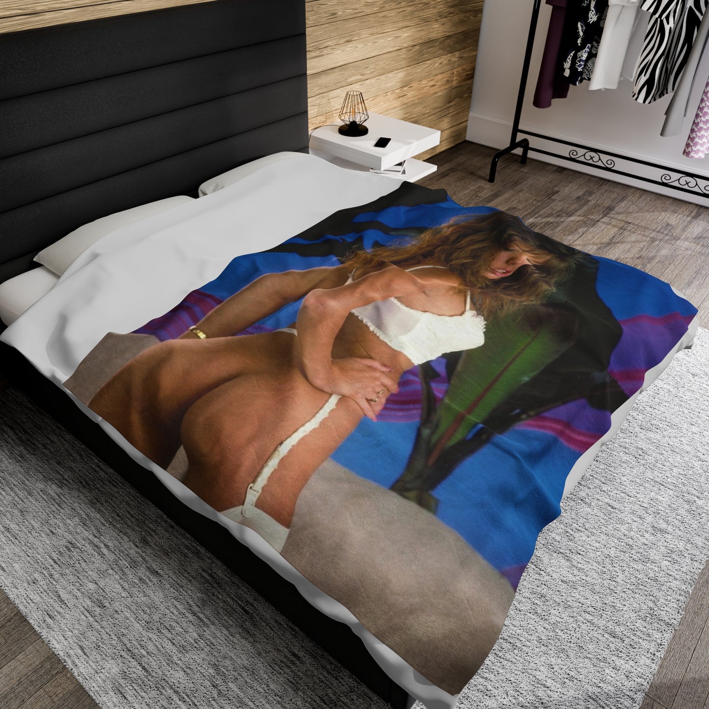 Velveteen Plush Blanket Pornstar Racquel Darrian Nude