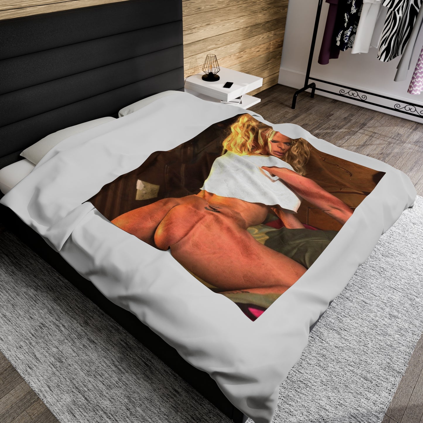 Velveteen Plush Blanket Pornstar Jenna Jameson Nude