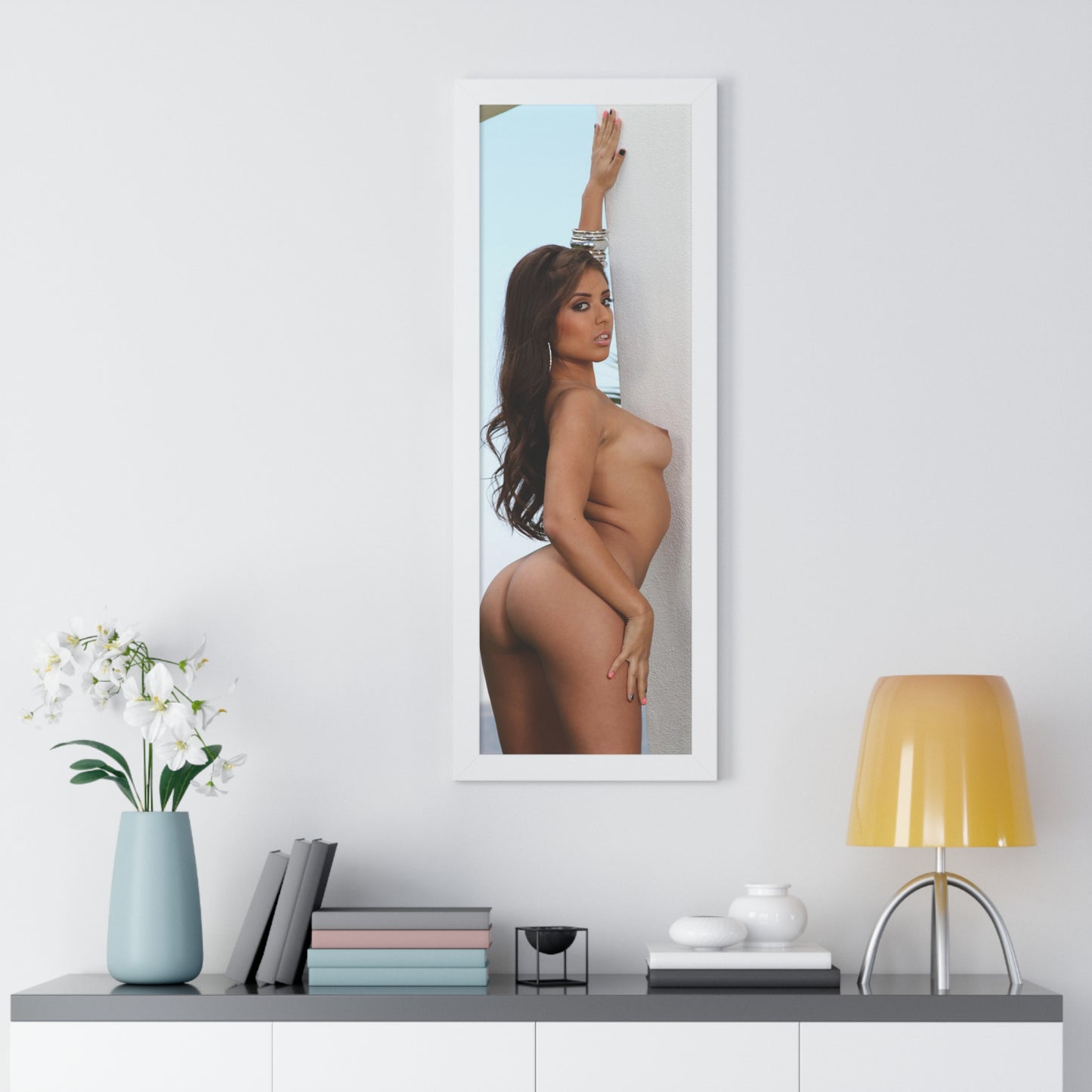 Framed Vertical Poster Porn Star Jynx Maze Nude