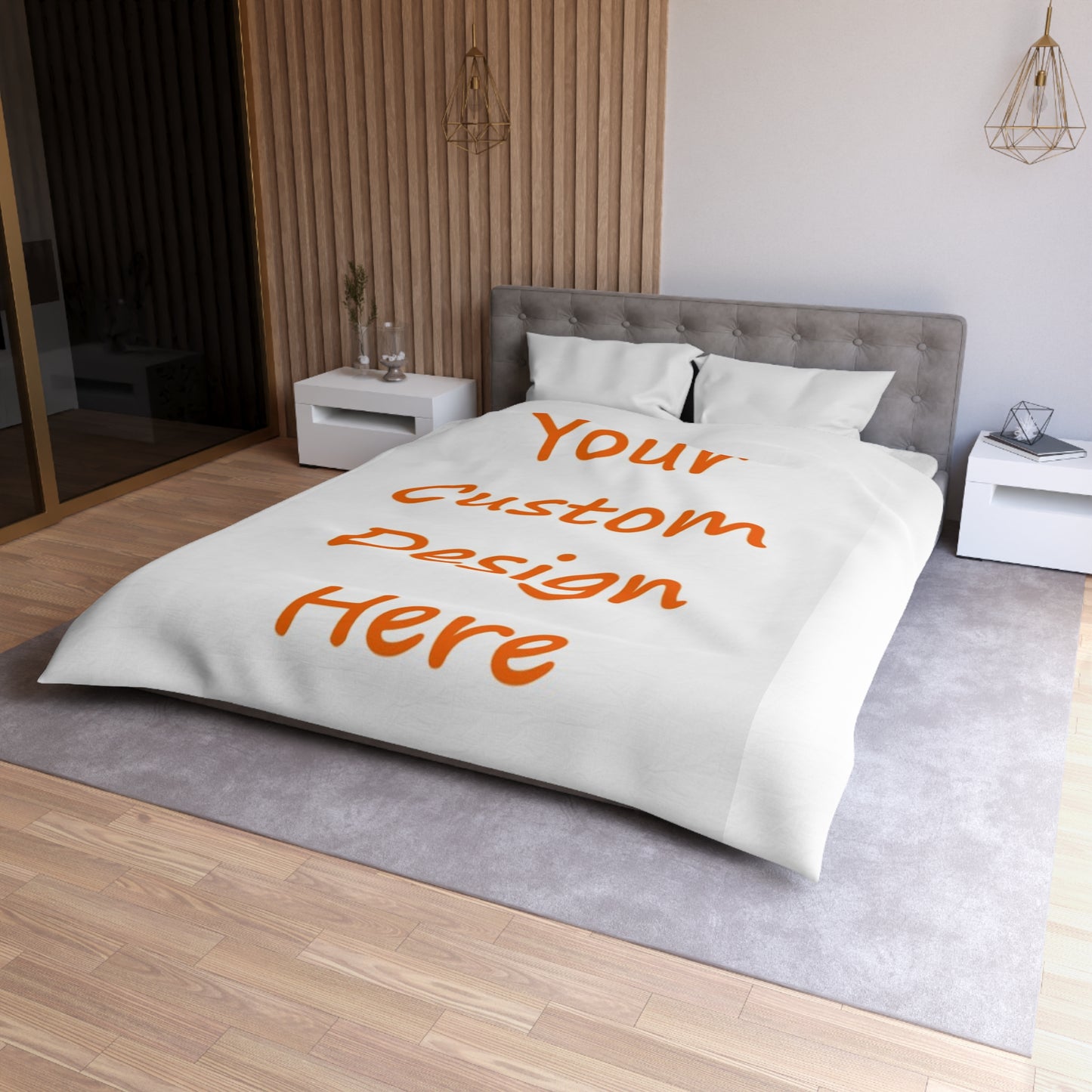 Microfiber Duvet Cover Custom Purchase & Message Artwork! No Limits!