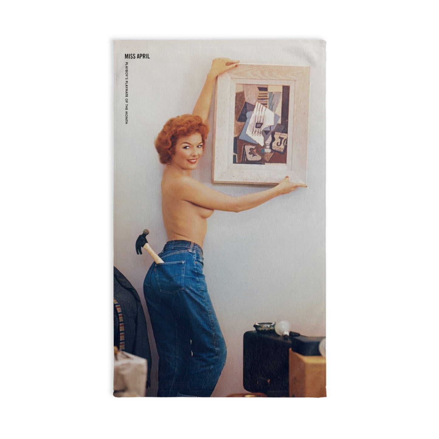 Hand Towel Playboy Playmate April 1956 Rusty Fisher