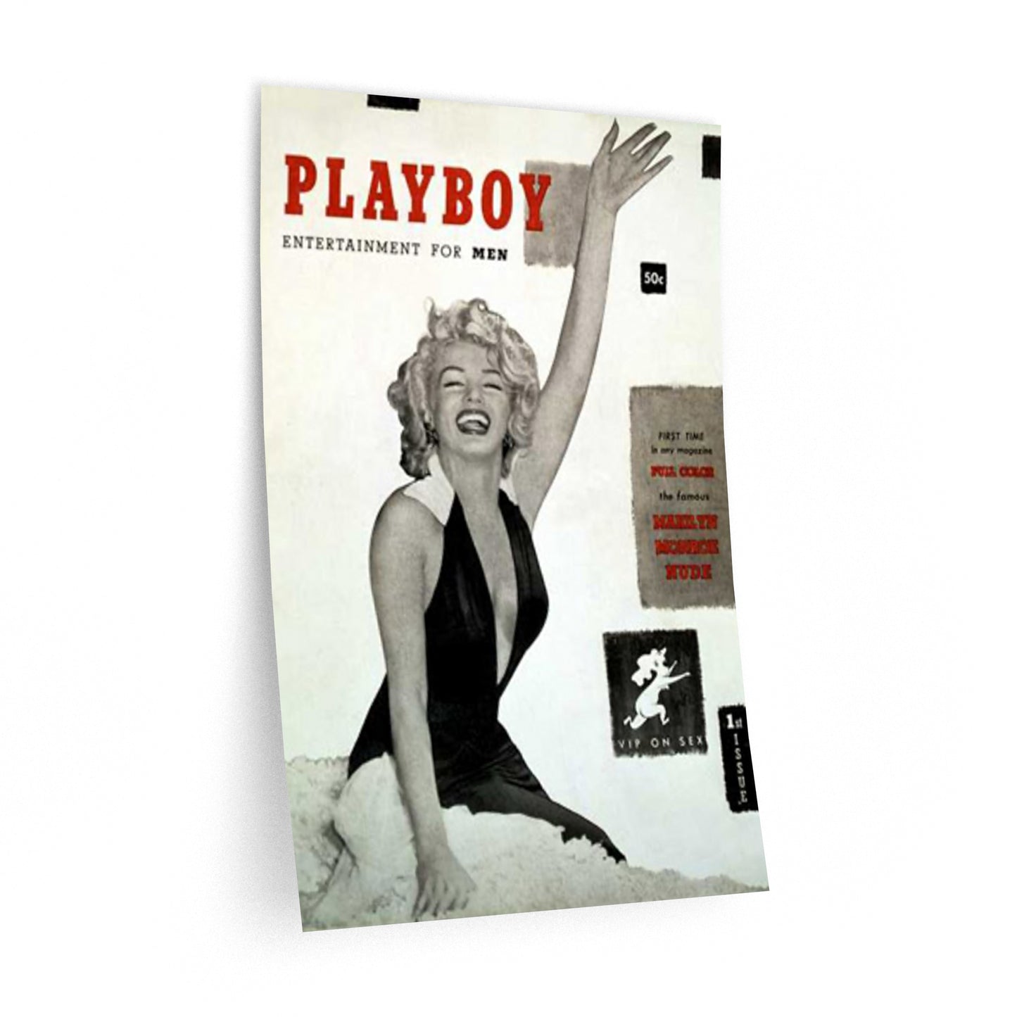 Wall Decals Playboy Cover December 1953 Marilyn Monroe