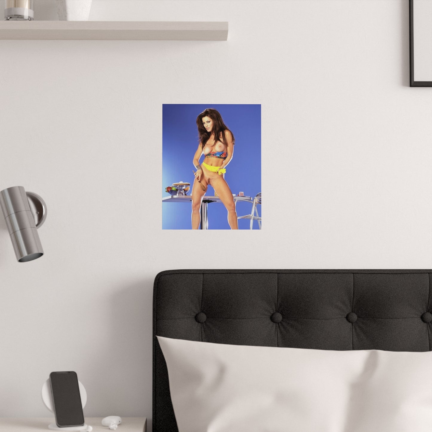 Satin Posters (210gsm) Retro Adult Star Janine Lindenmulder Nude