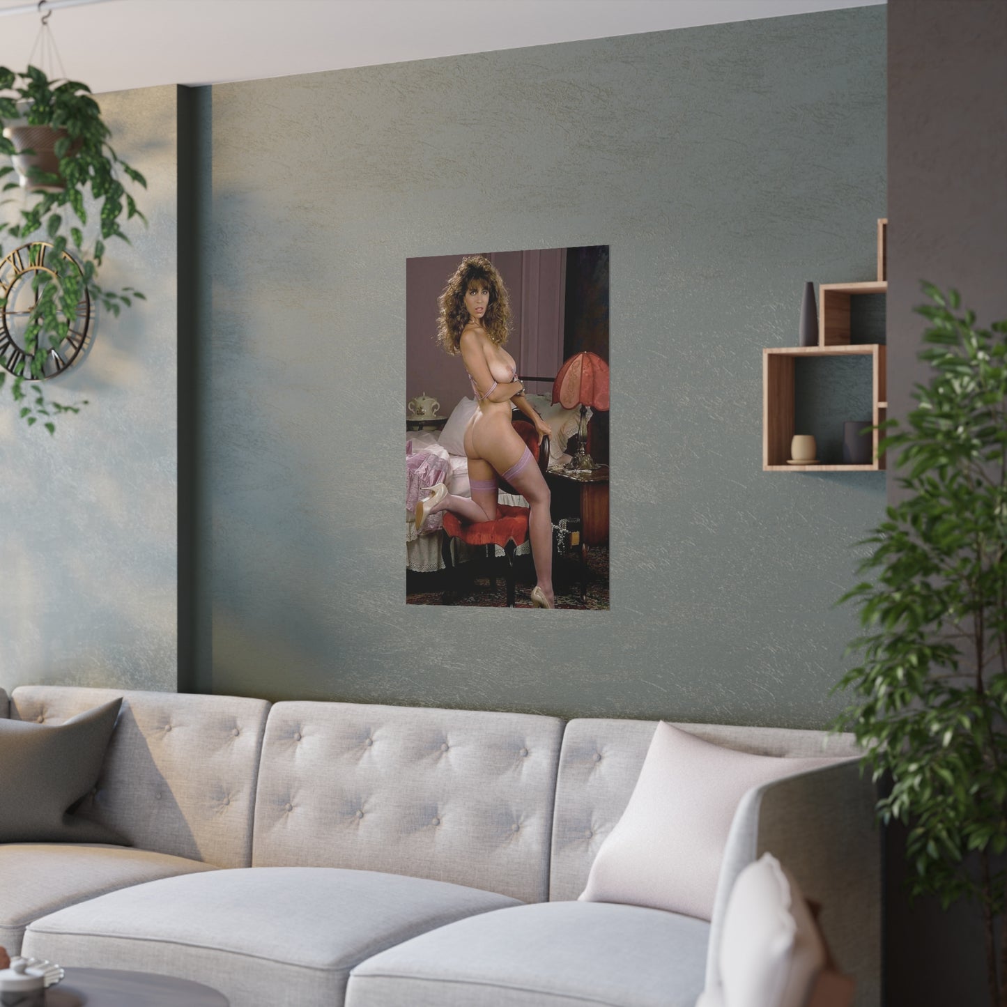 Satin Posters (210gsm) Retro Porn Star Christy Canyon Nude