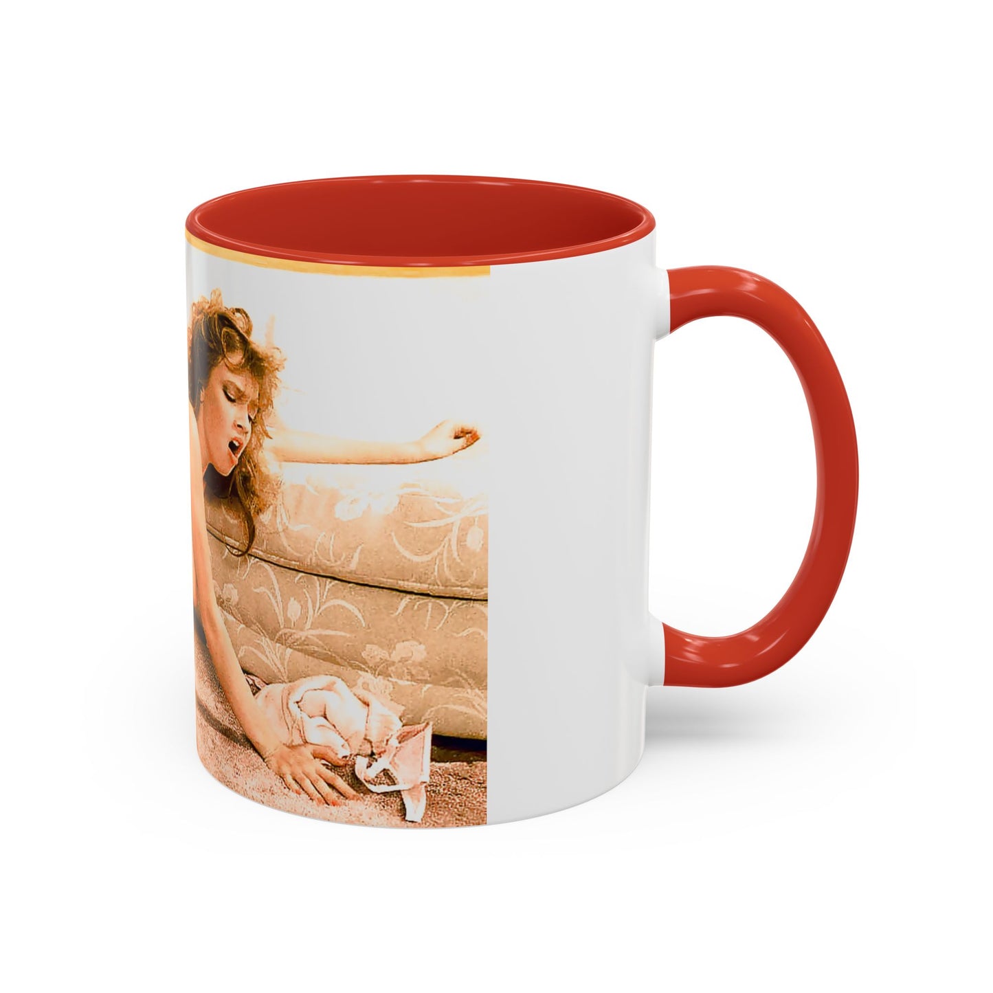 Accent Coffee Mug (11, 15oz) Traci Lords Nude Naked Fucking Retro