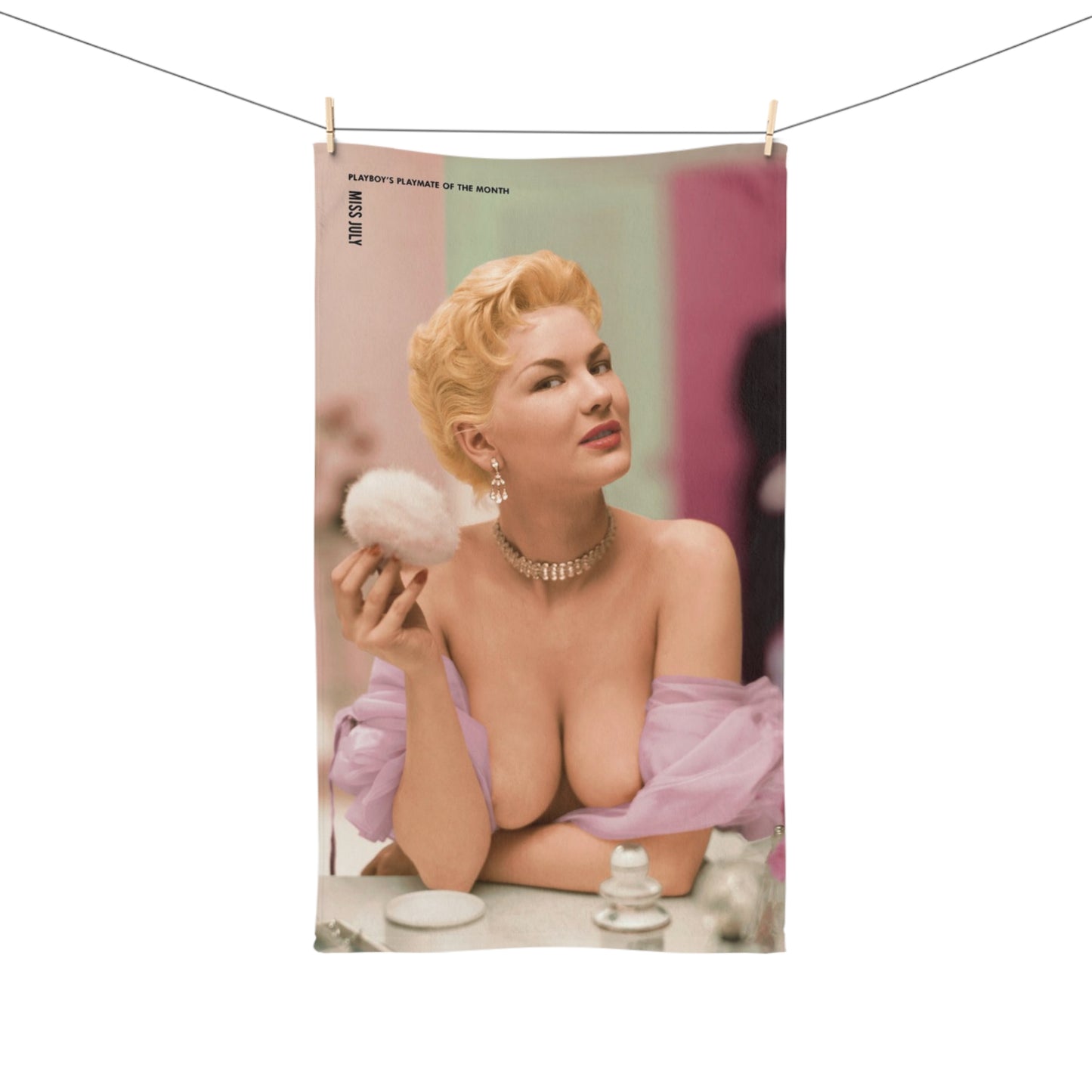 Hand Towel Playboy Playmate July 1955 Janet Pilgrim