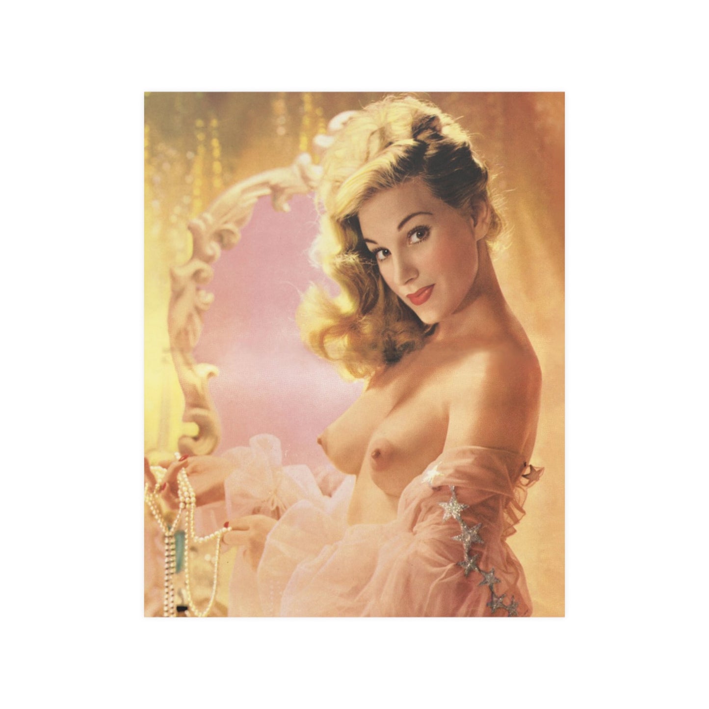Satin Posters (210gsm) Playmate 1955 Marilyn Waltz Nude