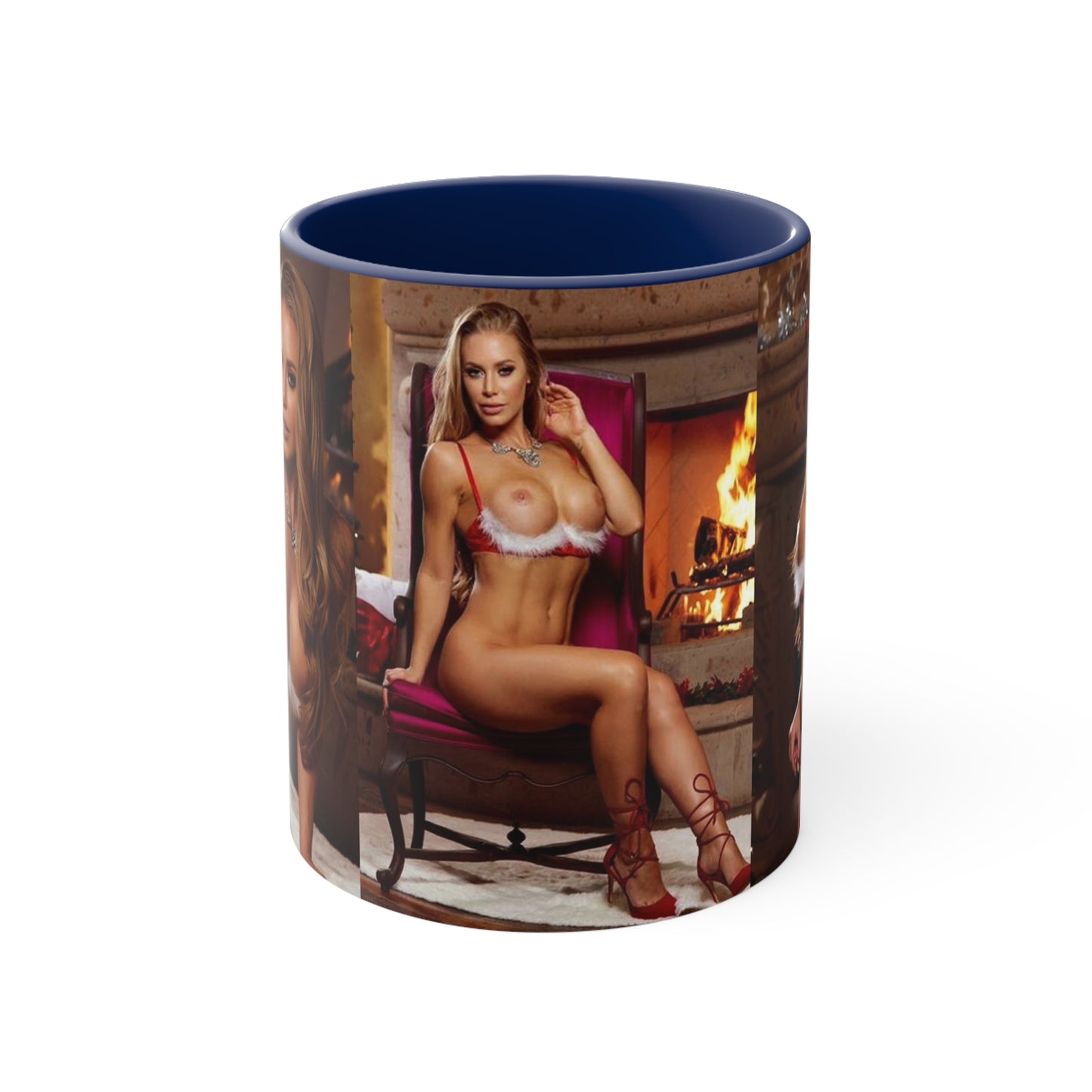 Accent Coffee Mug, 11oz Pornstar Nicole Aniston Nude Christmas