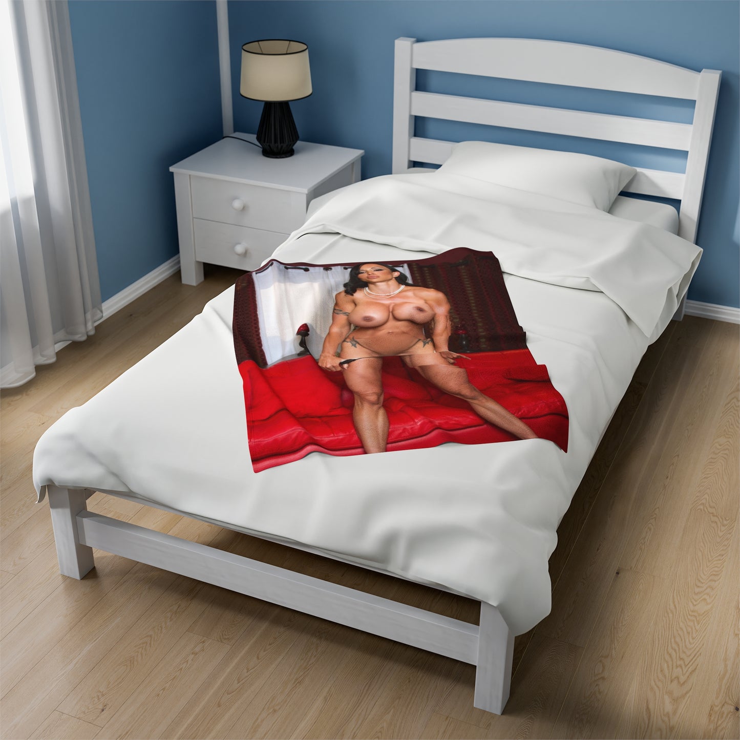 Velveteen Plush Blanket Penthouse Pet February 2011 Jewels Jade