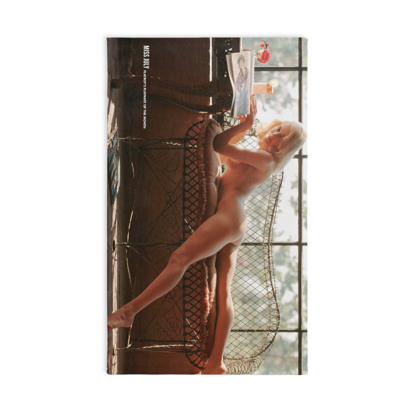 Hand Towel Playboy Playmate July 1958 Linne Nanette Ahlstrand