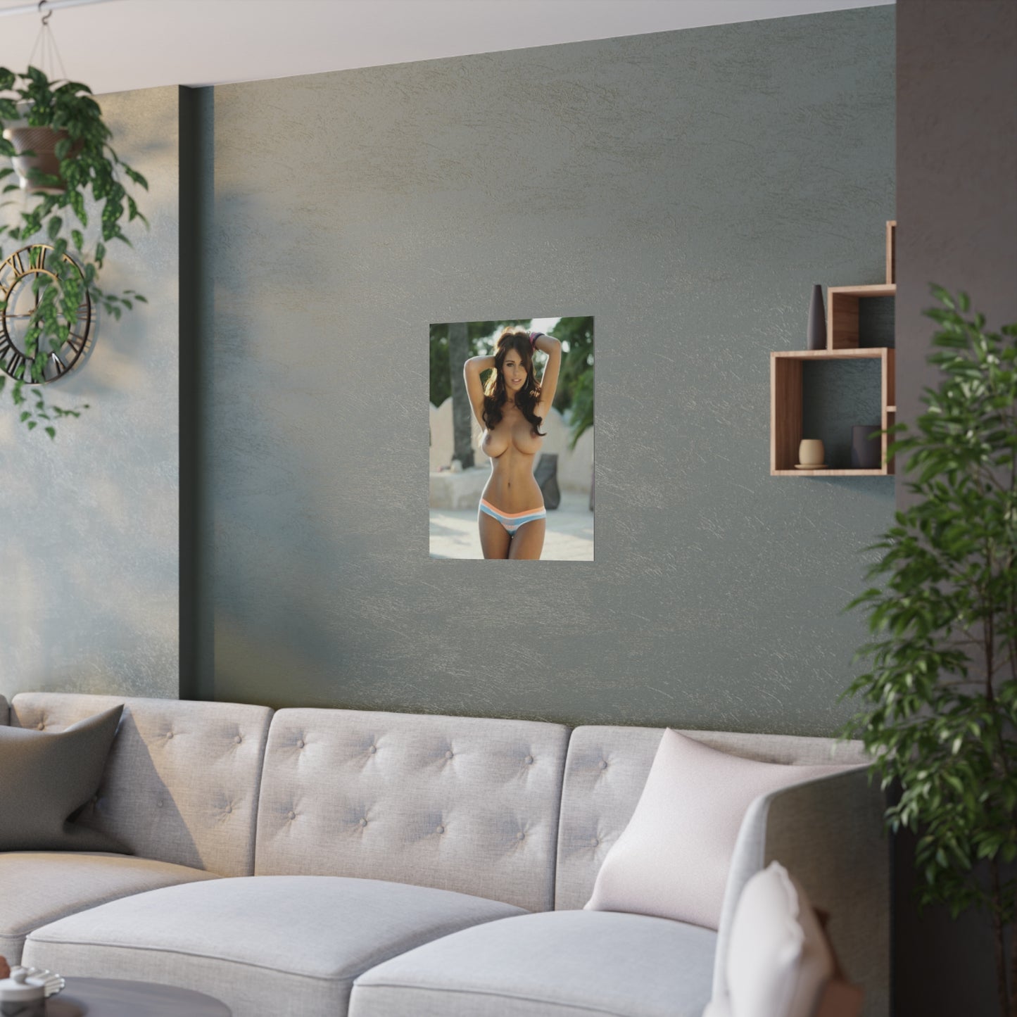 Satin Posters (210gsm) Sexy Natural Nude