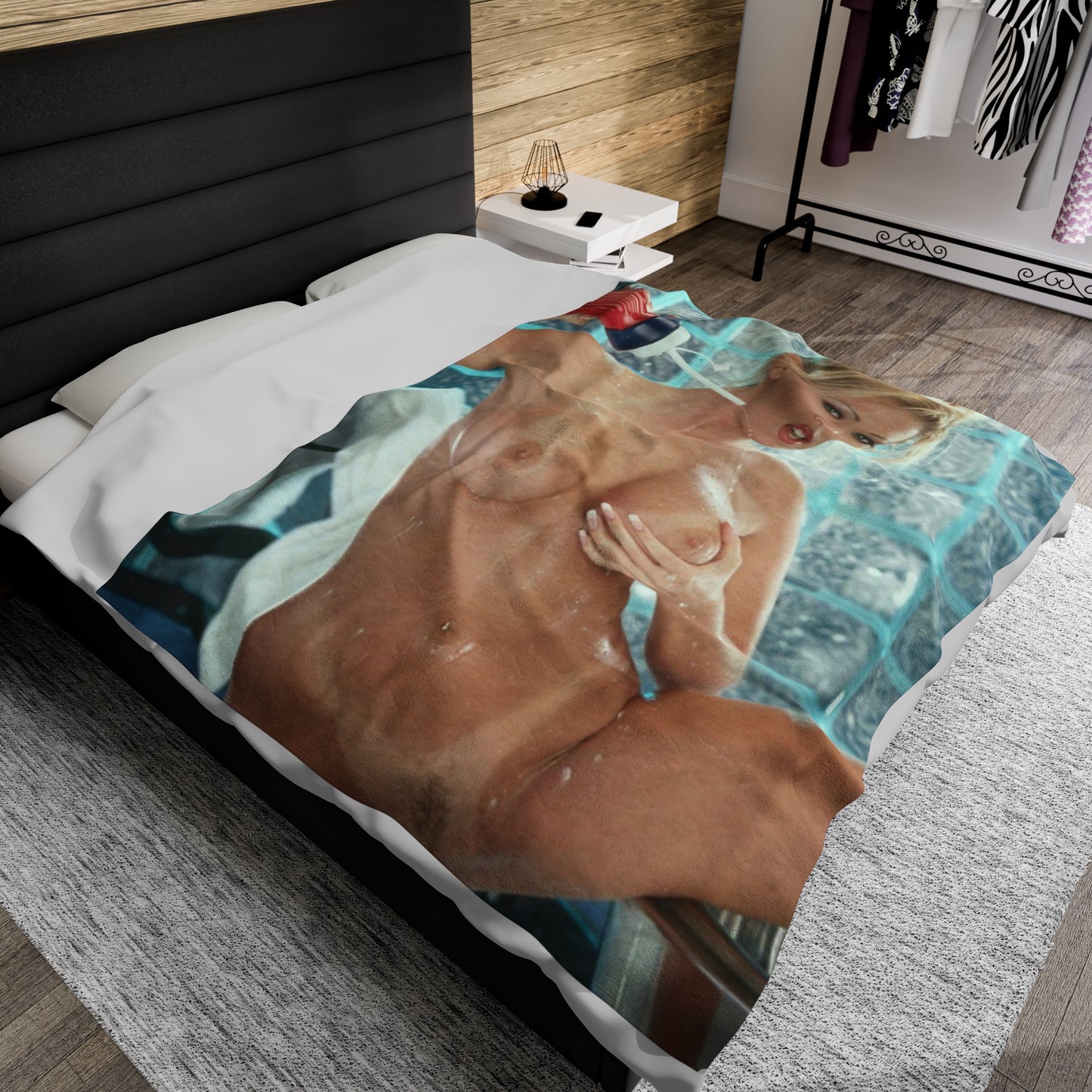 Velveteen Plush Blanket Pornstar Jenna Jameson Nude