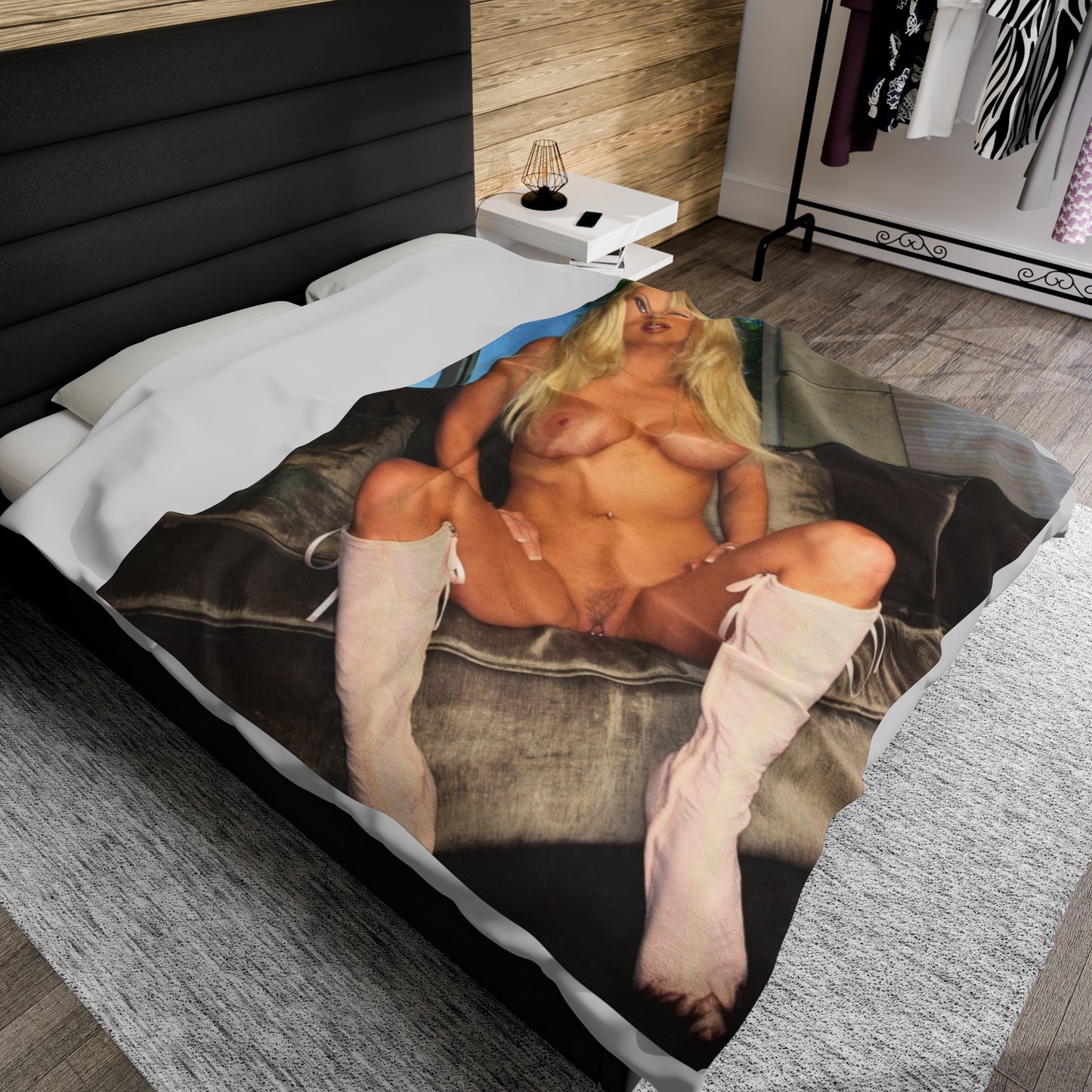 Velveteen Plush Blanket Pornstar Jenna Jameson Nude