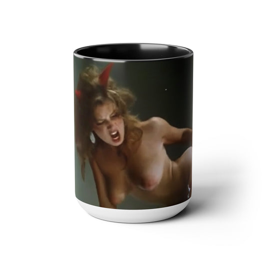 Two-Tone Coffee Mugs, 15oz Traci Lords Nude