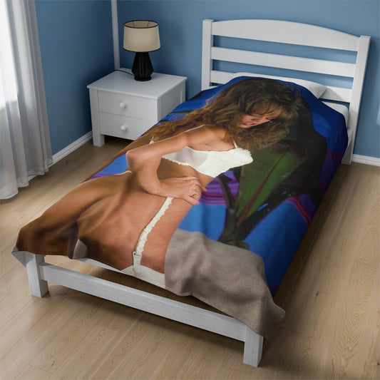 Velveteen Plush Blanket Pornstar Racquel Darrian Nude